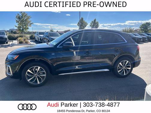 Mythos Black Metallic 2023 Audi Q5 45 S line Premium Plus
