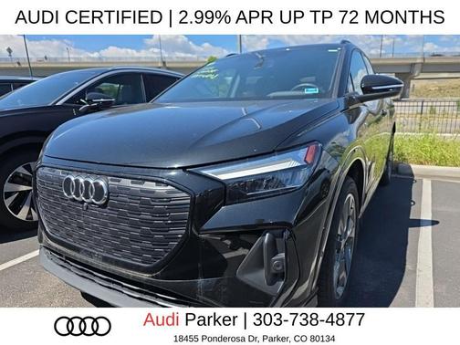 Mythos Black Metallic 2024 Audi Q4 e-tron Premium Plus 55 quattro