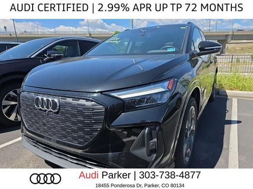Mythos Black Metallic 2024 Audi Q4 e-tron Premium Plus 55 quattro