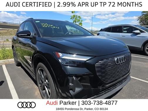 Mythos Black Metallic 2024 Audi Q4 e-tron Premium Plus 55 quattro