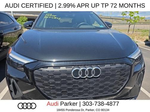 Mythos Black Metallic 2024 Audi Q4 e-tron Premium Plus 55 quattro