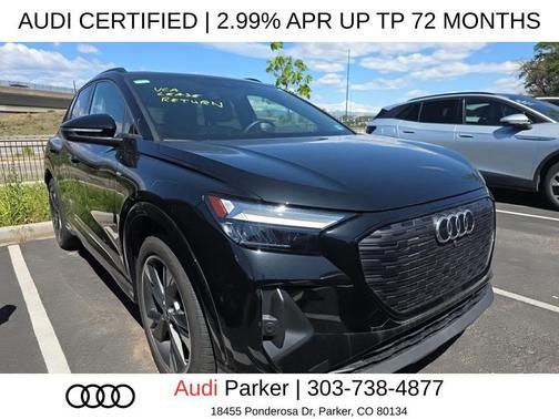 Mythos Black Metallic 2024 Audi Q4 e-tron Premium Plus 55 quattro