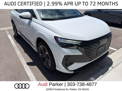 Glacier White Metallic 2024 Audi Q4 e-tron Premium Plus 50 quattro