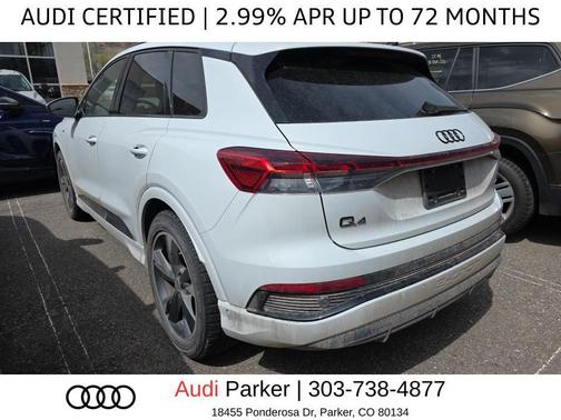 Glacier White Metallic 2024 Audi Q4 e-tron Prestige 55 quattro