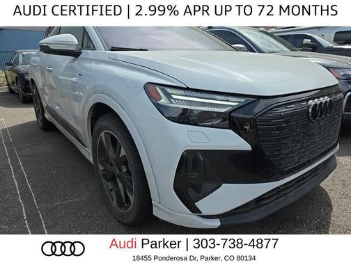 Glacier White Metallic 2024 Audi Q4 e-tron Prestige 55 quattro