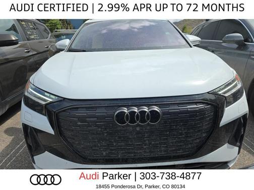 Glacier White Metallic 2024 Audi Q4 e-tron Prestige 55 quattro