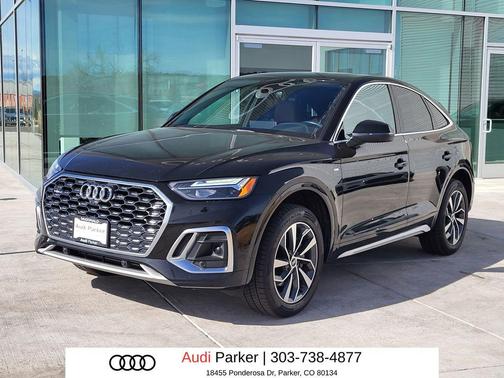 Mythos Black Metallic 2023 Audi Q5 45 S line Premium Plus