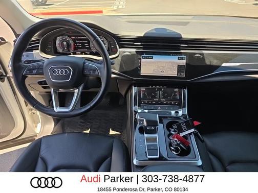 Carrara White 2023 Audi Q8 55 Premium Plus