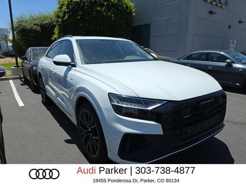 Carrara White 2023 Audi Q8 55 Premium Plus