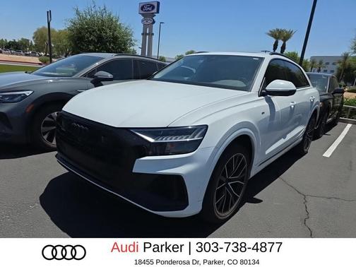 Carrara White 2023 Audi Q8 55 Premium Plus
