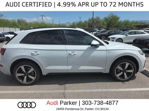 Glacier White Metallic 2023 Audi Q5 45 S line Premium Plus