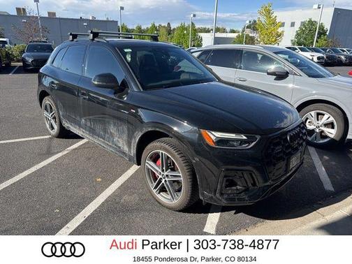 Mythos Black Metallic 2024 Audi Q5 e 55 S line Premium Plus