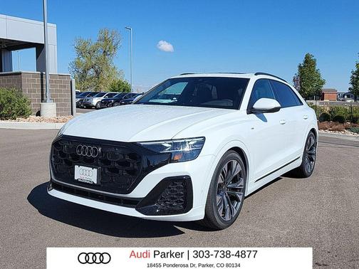 Glacier White Metallic 2026 Audi Q8 55 Premium Plus