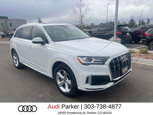 Carrara White 2022 Audi Q7 55 Premium