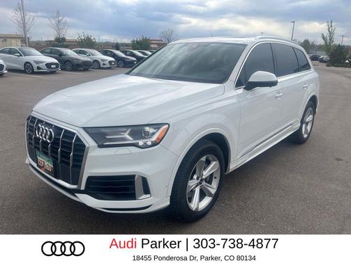 Carrara White 2022 Audi Q7 55 Premium