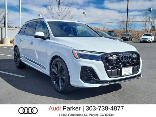 Glacier White Metallic 2026 Audi Q7 55 Premium Plus
