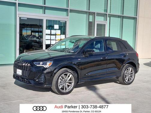Mythos Black Metallic 2025 Audi Q3 Premium 45 TFSI S line quattro Tiptronic