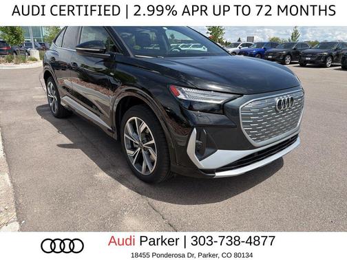 Mythos Black Metallic 2023 Audi Q4 e-tron Prestige 50 quattro