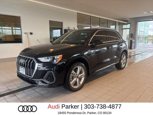 Black Metallic 2021 Audi Q3 45 S line Premium