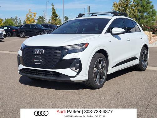 Glacier White Metallic 2024 Audi Q4 e-tron Prestige 55 quattro
