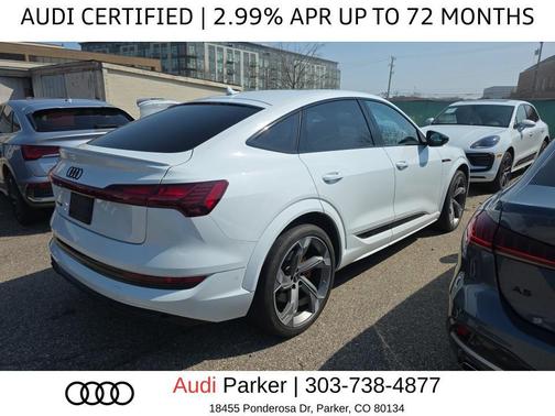 Glacier White Metallic 2023 Audi e-tron S Sportback Prestige quattro