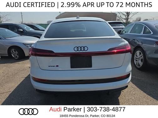 Glacier White Metallic 2023 Audi e-tron S Sportback Prestige quattro