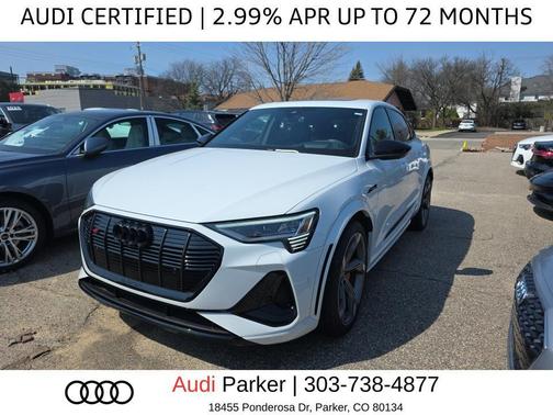 Glacier White Metallic 2023 Audi e-tron S Sportback Prestige quattro