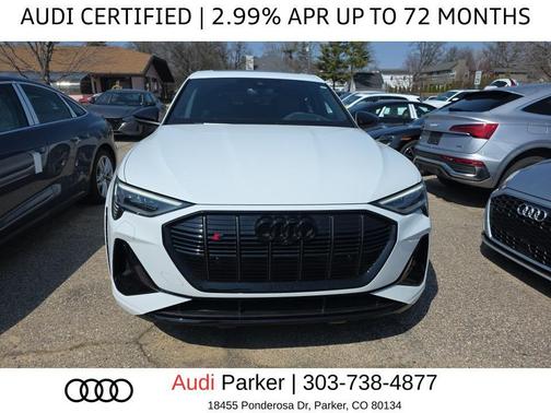 Glacier White Metallic 2023 Audi e-tron S Sportback Prestige quattro
