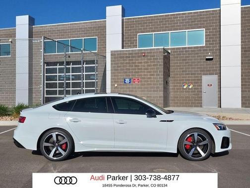 Glacier White Metallic 2024 Audi A5 Sportback 45 S Line Premium Plus