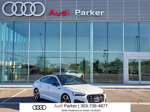 Glacier White Metallic 2024 Audi A5 Sportback 45 S Line Premium Plus