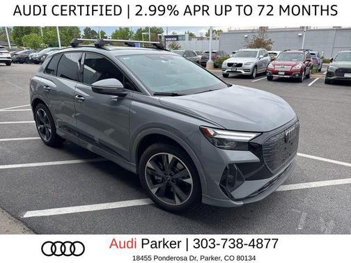 Pebble Gray 2024 Audi Q4 e-tron Premium Plus 55 quattro