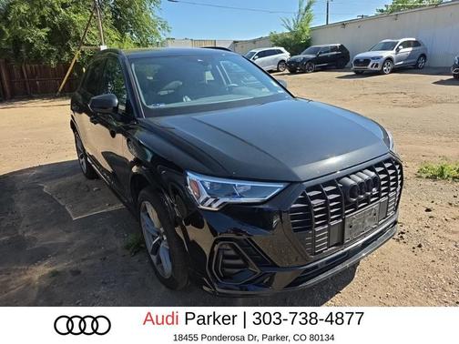 Mythos Black Metallic 2023 Audi Q3 45 S line Premium Plus