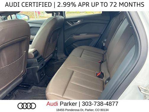 Glacier White Metallic 2023 Audi Q4 e-tron Prestige 50 quattro