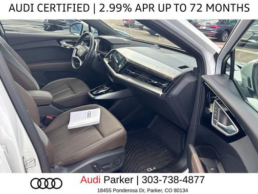 Glacier White Metallic 2023 Audi Q4 e-tron Prestige 50 quattro