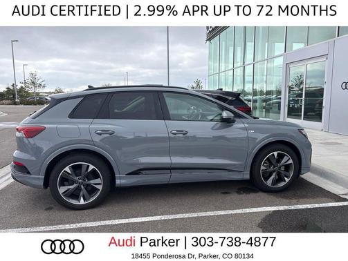 Pebble Gray 2024 Audi Q4 e-tron Premium Plus 55 quattro