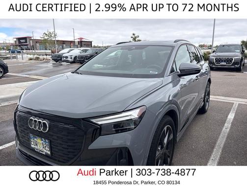 Pebble Gray 2024 Audi Q4 e-tron Premium Plus 55 quattro