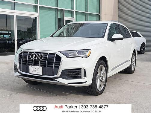 Carrara White 2022 Audi Q7 55 Premium Plus