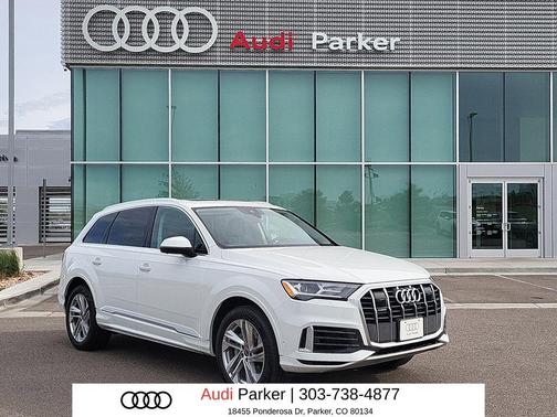 Carrara White 2022 Audi Q7 55 Premium Plus