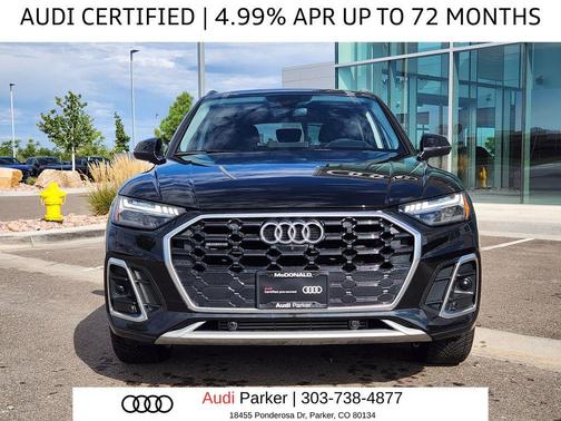 Mythos Black Metallic 2023 Audi Q5 45 S line Prestige