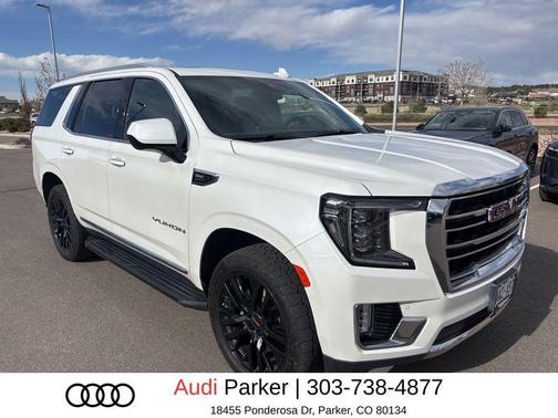 White Frost Tricoat 2023 GMC Yukon SLT