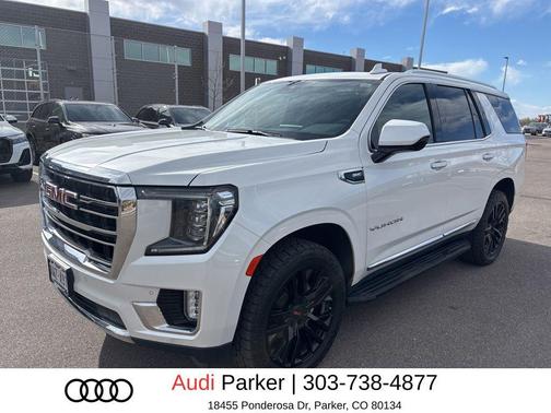White Frost Tricoat 2023 GMC Yukon SLT