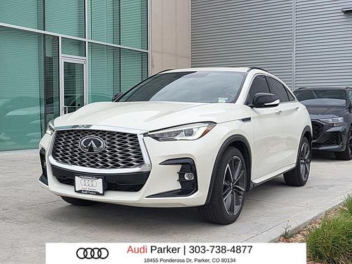 Majestic White 2023 INFINITI QX55 LUXE