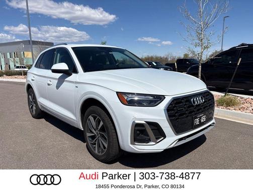 Glacier White Metallic 2023 Audi Q5 45 S line Premium