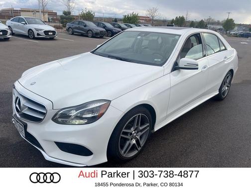 Polar White 2014 Mercedes-Benz E-Class 4MATIC