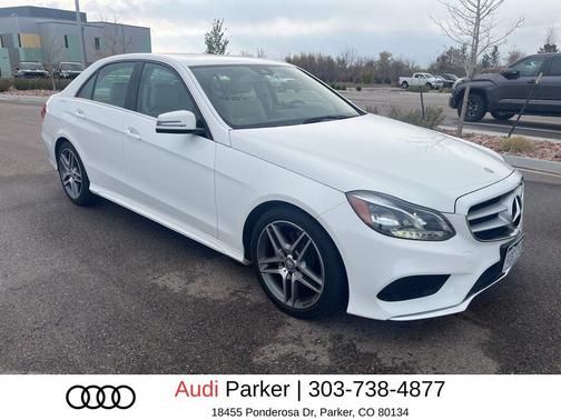 Polar White 2014 Mercedes-Benz E-Class 4MATIC