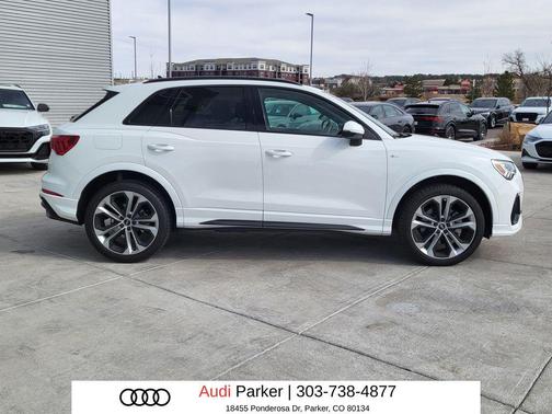 Ibis White 2021 Audi Q3 45 S line Premium Plus