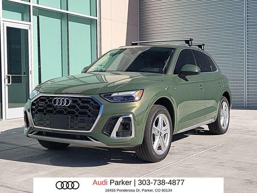District Green Metallic 2024 Audi Q5 e 55 S line Premium Plus