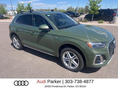 District Green Metallic 2024 Audi Q5 e 55 S line Premium Plus
