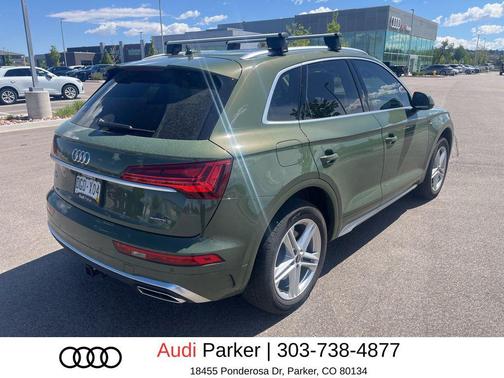 District Green Metallic 2024 Audi Q5 e 55 S line Premium Plus