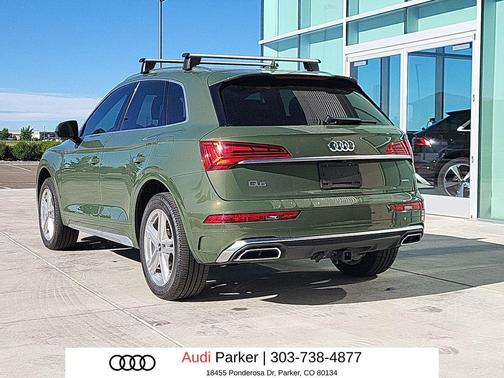 District Green Metallic 2024 Audi Q5 e 55 S line Premium Plus